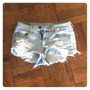 Distressed shorts